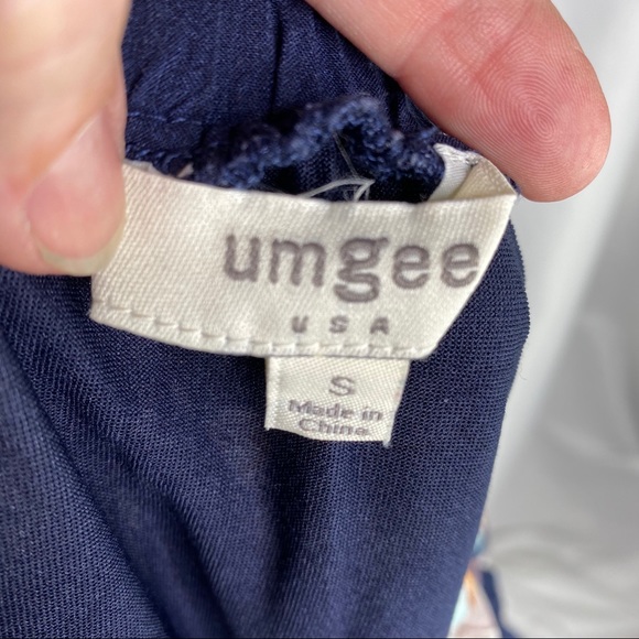 Umgee BoHo Feather Print Fringe Trim Tunic…2021 - Picture 7 of 8